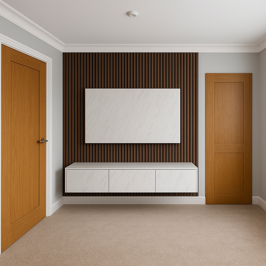 Modern Media Wall Unit – Fully Built & Delivered - Trade Kitchen Supplier