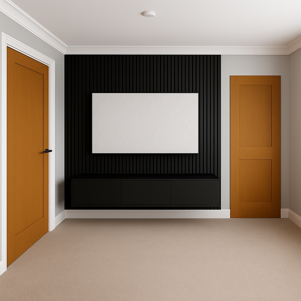 Modern Media Wall Unit – Fully Built & Delivered