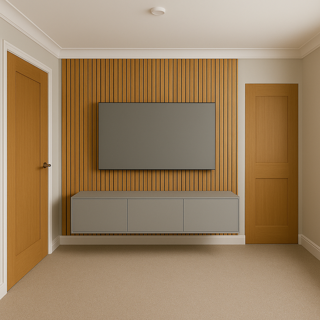 Modern Media Wall Unit – Fully Built & Delivered