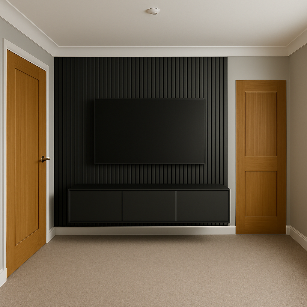 Modern Media Wall Unit – Fully Built & Delivered
