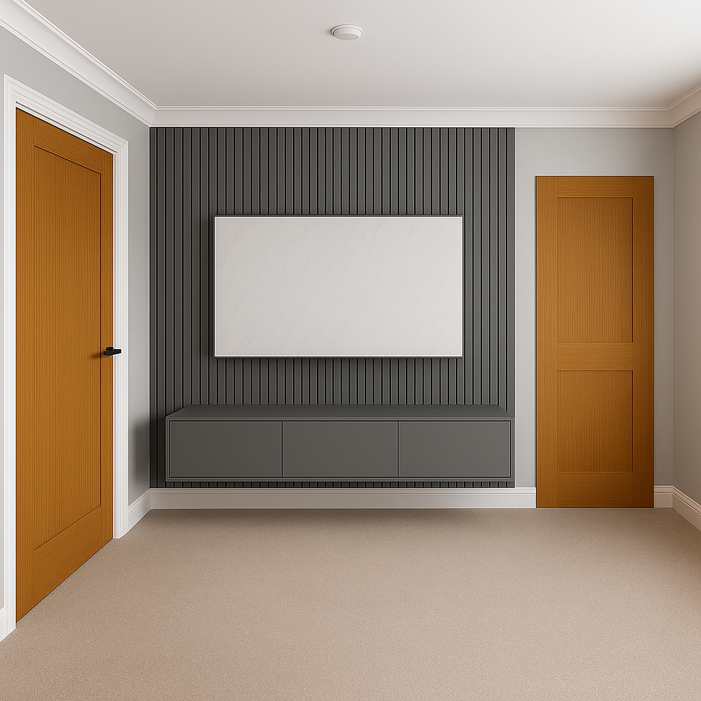 Modern Media Wall Unit – Fully Built & Delivered