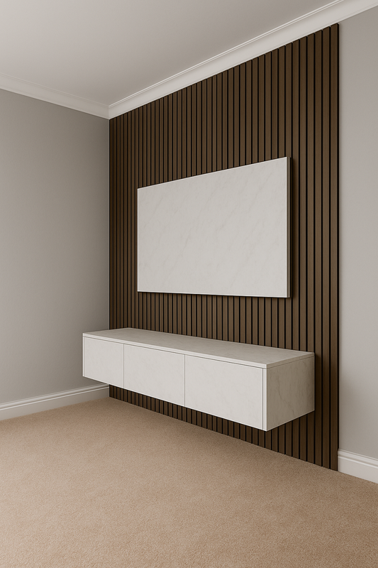 Modern Media Wall Unit – Fully Built & Delivered
